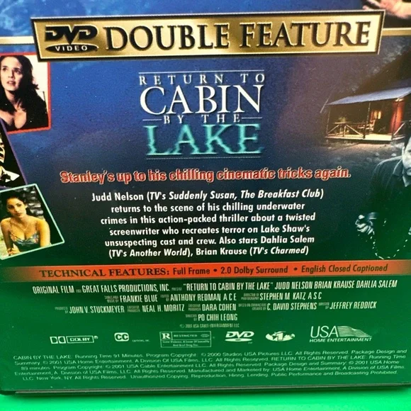 DVD Cabin By The Lake / Return To Cabin By The Lake Horror Comedy Out Of Print